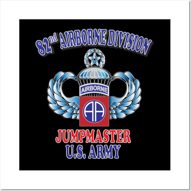 82nd Airborne Jumpmaster- Master Jump Wings Wall Art by Relaxed Lifestyle Products